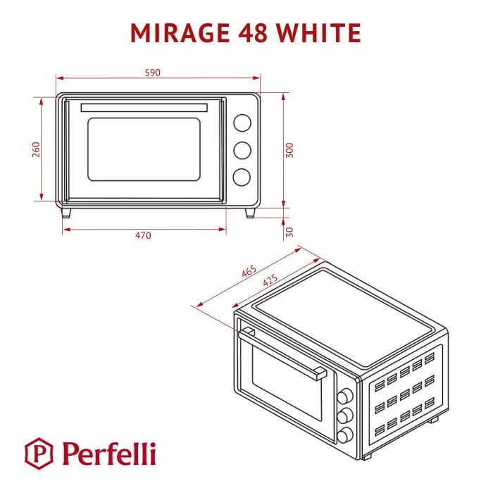 Электропечь Perfelli MIRAGE 48 BLACK изображение 12