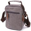 Сумка Vintage Мужская из плотного текстиля Серая (22217) изображение 2