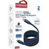 Дата кабель USB-C to USB-C springy.blue Promate (springy.blue) изображение 2