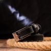Ремень Grande Pelle Женский из натуральной кожи в винтажном стиле Черный (21444) изображение 10