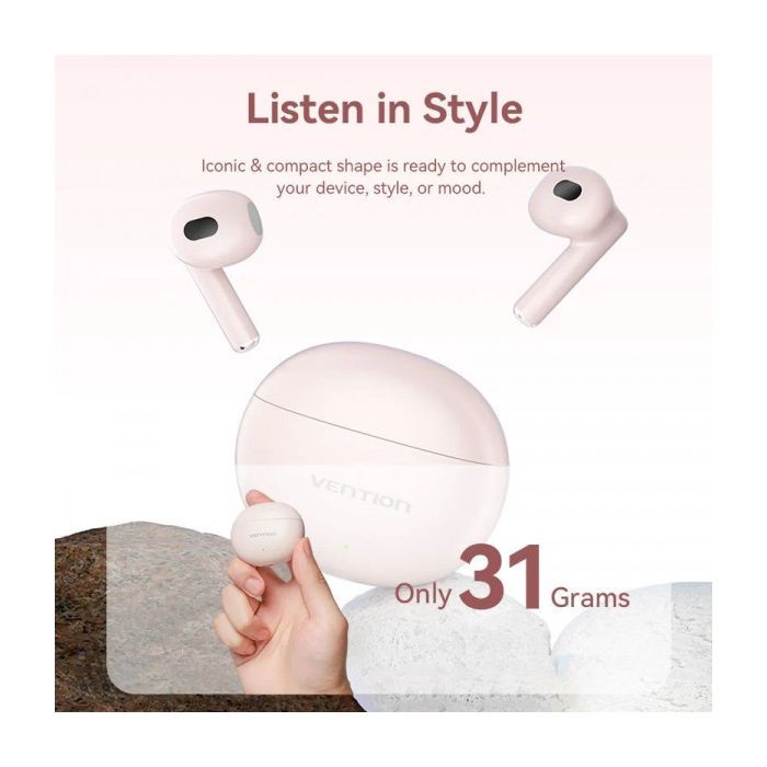 Наушники Vention Elf Earbuds E06 Pink (NBKP0) изображение 5