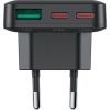 Зарядний пристрій Acefast 3xUSB 65W (2xUSB-C+USB-A) Gan A100 Fast Charger Ultra thin black (6974316283492) зображення 4