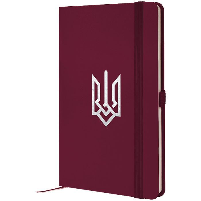Книга записная Axent Partner Герб 125x195 мм, 96 листов, клетка, винная (8201-46-5-A)