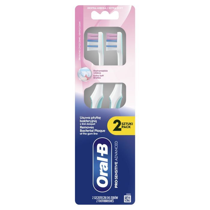 Зубна щітка Oral-B Pro-Sensitive Advanced Екстрам'яка 2 шт. (8700216567916) зображення 2
