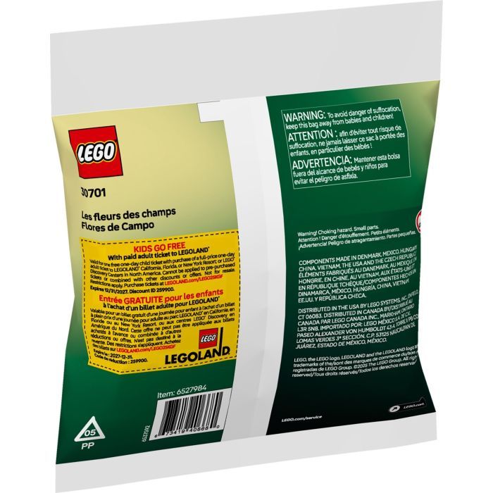 Конструктор LEGO Botanicals Полевые цветы (30701) изображение 3