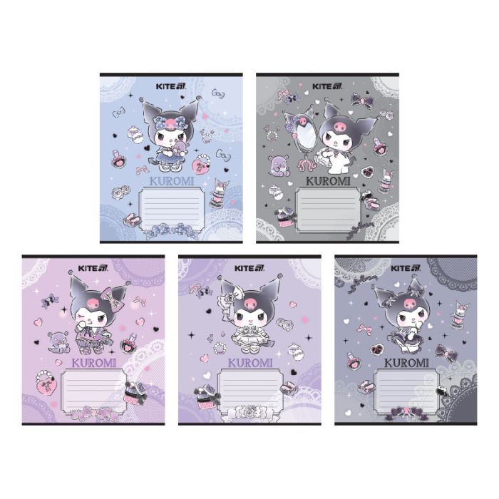 Тетрадь Kite Kuromi, 18 листов, линия (HK25-237-1)