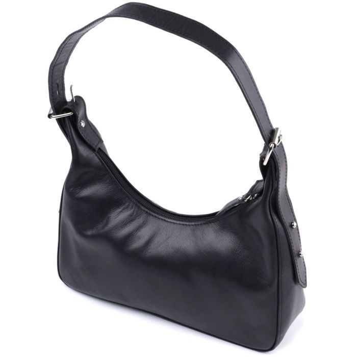 Сумка Shvigel З натуральної шкіри Чорна (22834) зображення 2