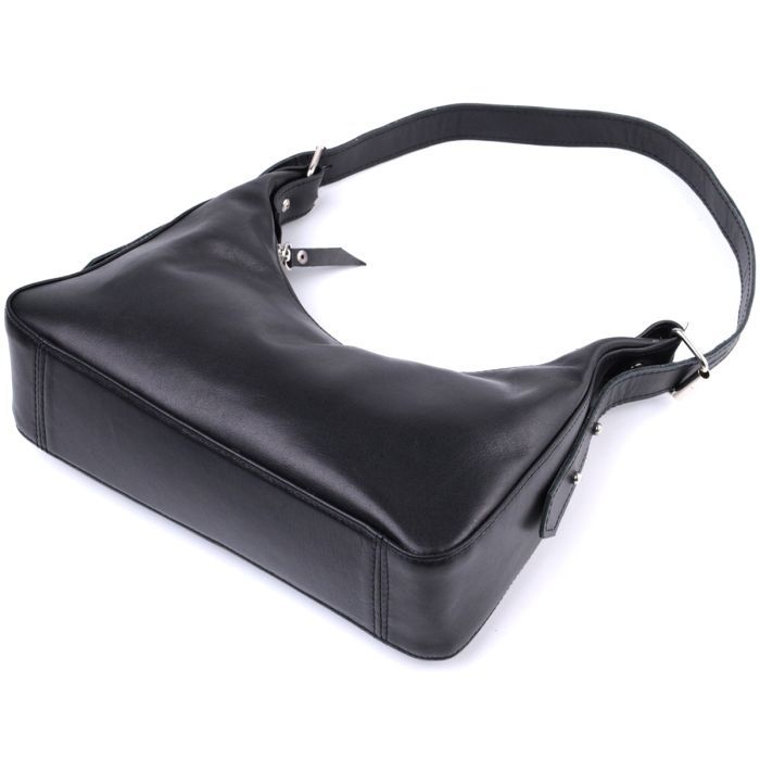 Сумка Shvigel З натуральної шкіри Чорна (22834) зображення 6