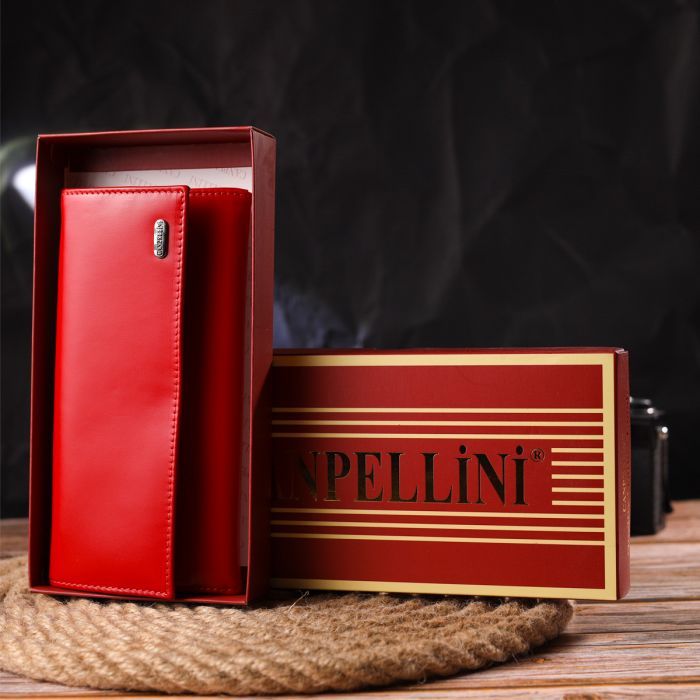 Гаманець Canpellini З натуральної шкіри Червоний (21626) зображення 10