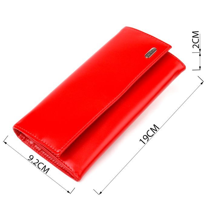 Гаманець Canpellini З натуральної шкіри Червоний (21626) зображення 3