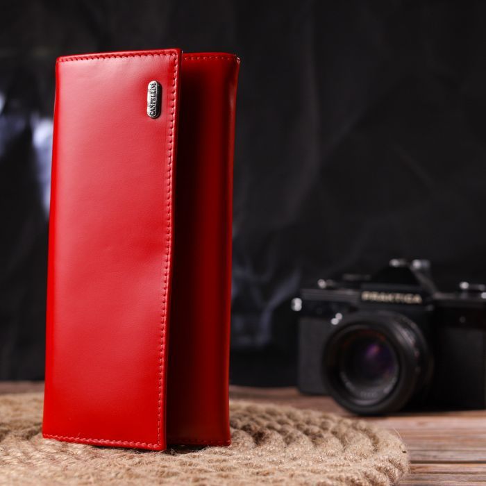 Гаманець Canpellini З натуральної шкіри Червоний (21626) зображення 8