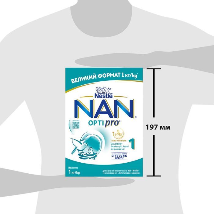 Дитяча суміш Nestle NAN 1 Optipro з 5 олігосахаридами та L. Reuteri для дітей з народження 1 кг (1000003) зображення 4