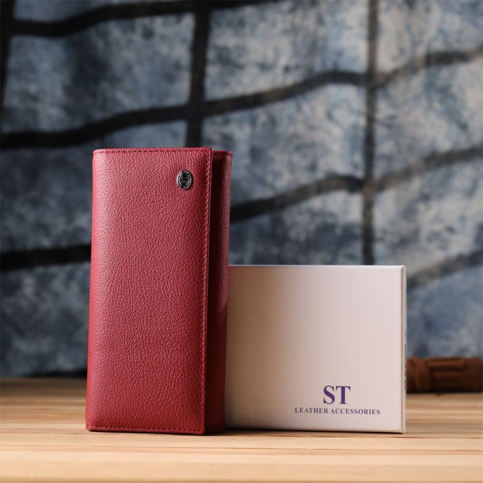 Кошелек ST Leather Из натуральной кожи Красный (23096) изображение 11