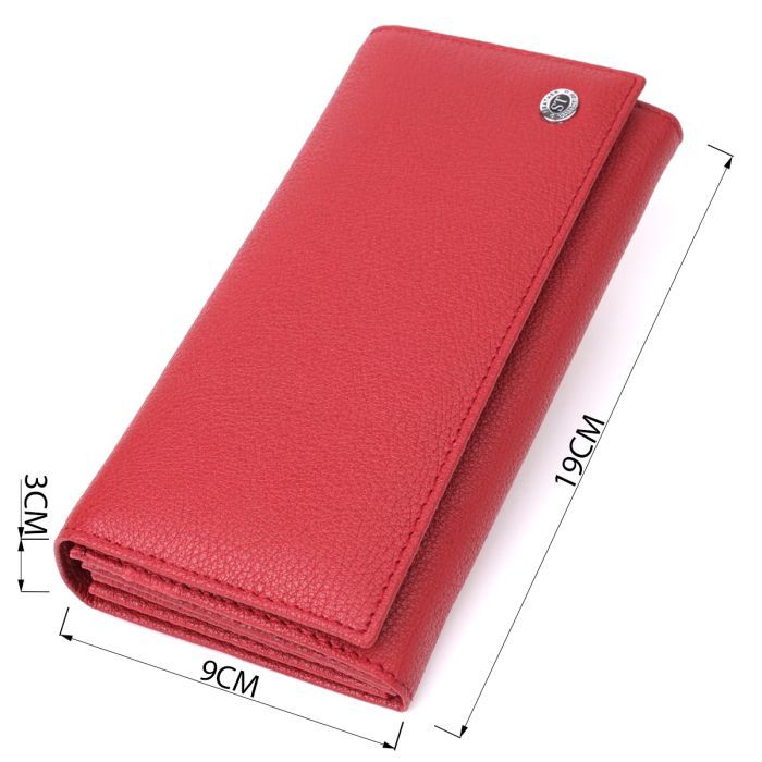 Кошелек ST Leather Из натуральной кожи Красный (23096) изображение 3