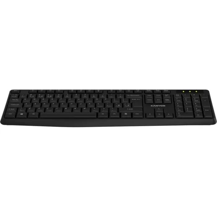 Клавиатура Canyon KB-W01 Water resistant Wireless UA Black (CNE-CKEYW01) изображение 3