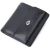 Портмоне ST Leather З натуральної шкіри Чорне (22724)