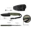 Нож Sencut Toxodon, Green G10, Darkwash (S24036-2) изображение 9