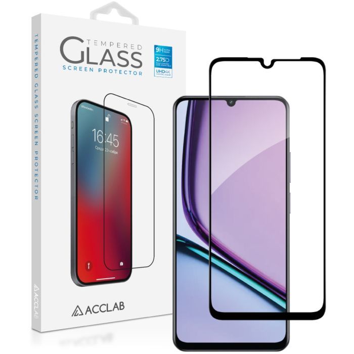 Стекло защитное ACCLAB Full Glue Realme Note 60 Black (1283126608957)