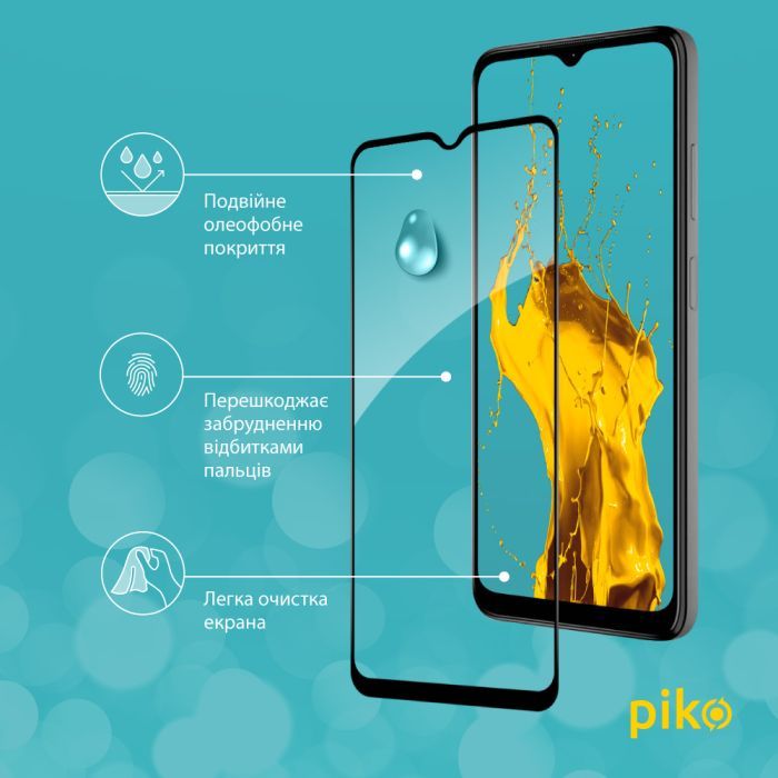Скло захисне Piko Full Glue Nokia C32 Black (1283126582257) зображення 4