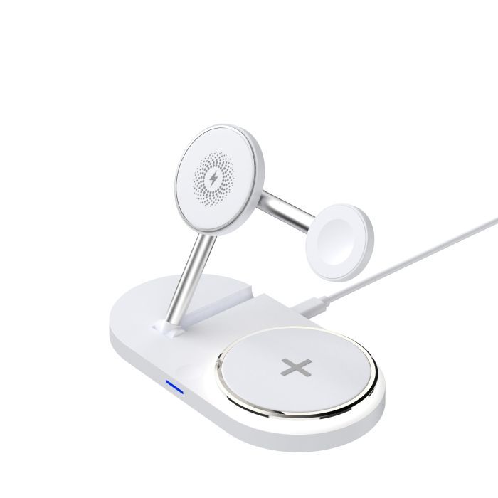 Зарядное устройство Armorstandart Wireless Charging H101 3 in 1 Magnetic White (ARM78102)