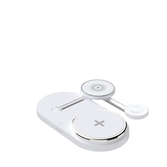 Зарядное устройство Armorstandart Wireless Charging H101 3 in 1 Magnetic White (ARM78102) изображение 3