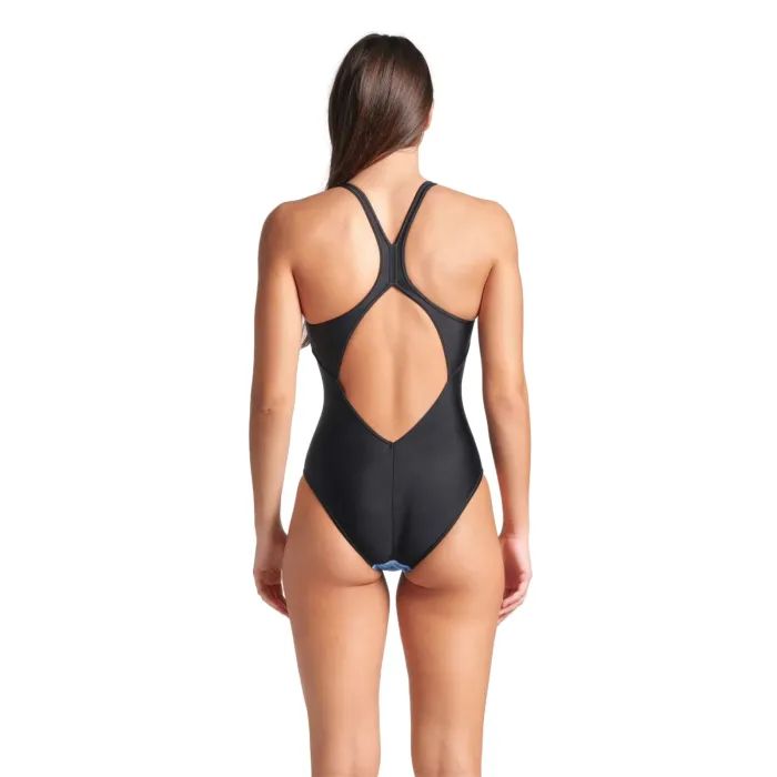Купальник Arena Blue Flowers Swimsuit V Back 009027-850 синій, чорний 44 (3468337506461) зображення 2
