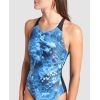 Купальник Arena Blue Flowers Swimsuit V Back 009027-850 синій, чорний 44 (3468337506461) зображення 3
