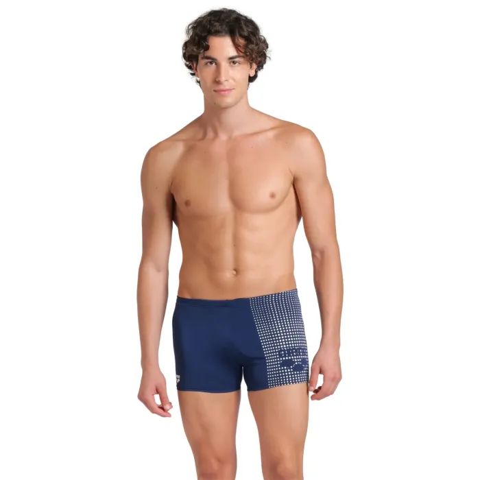 Плавки Arena Foggy Dots Swim Short 008483-506 чорний, жовтий 85 (3468337531111)