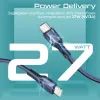 Дата кабель USB-C to Lightning 1.2m 27W PD FletchLink-CI blue Promate (fletchlink-ci.blue) зображення 6