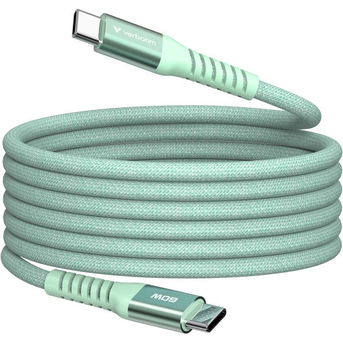 Дата кабель USB-C to USB-C 1.2m Magnetic 60W blue Verbatim (31852)
