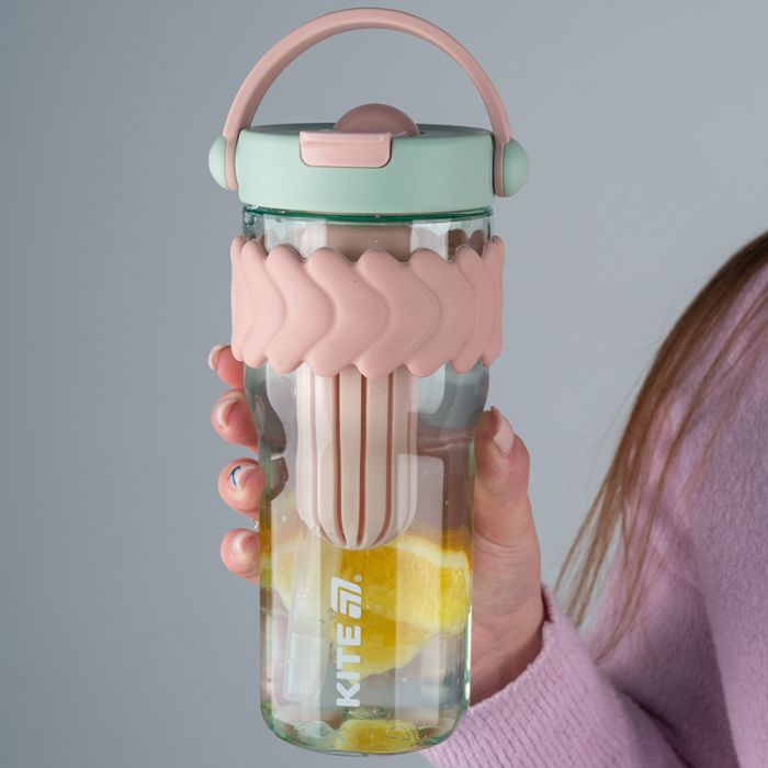 Бутылка для воды Kite 900 мл м'ятно-рожевий (K25-1231-3) изображение 7