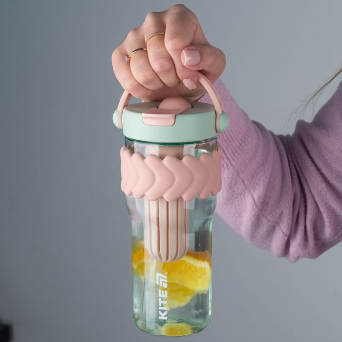 Бутылка для воды Kite 900 мл м'ятно-рожевий (K25-1231-3) изображение 8