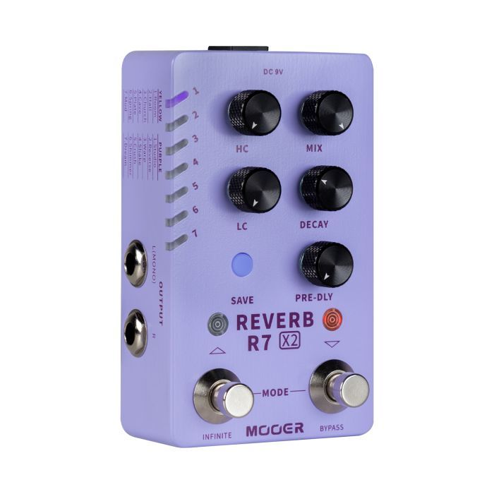 Педаль ефектів Mooer R7 X2 Reverb зображення 3