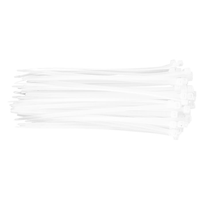 Стяжка Neo Tools 75шт, пластик, 4.8x200мм, белая (01-607)