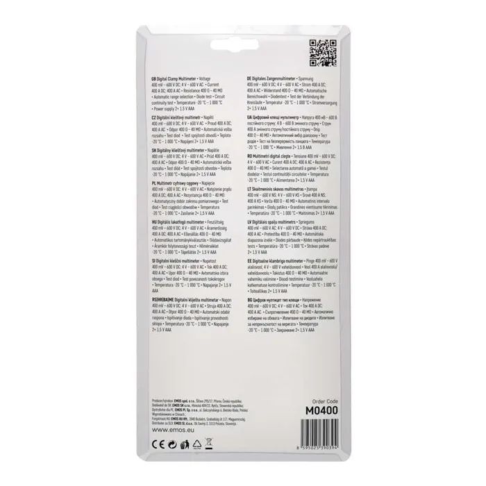 Цифровий мультиметр EMOS M0400 зображення 5