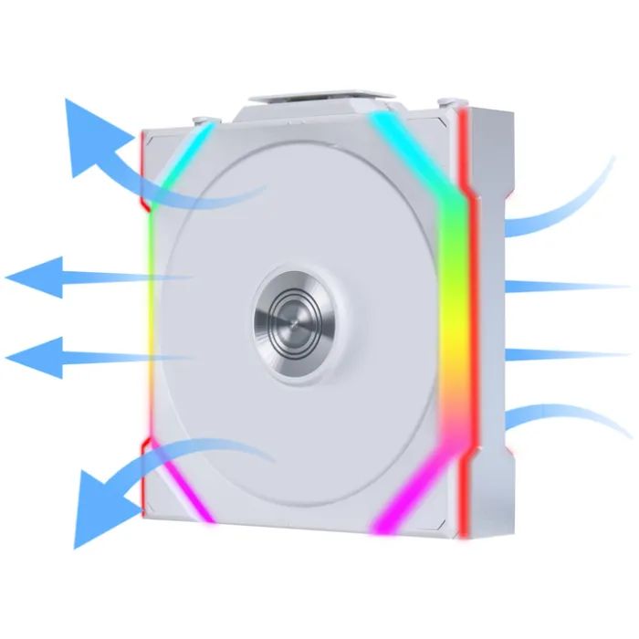 Кулер для корпуса Lian Li Uni Fan SL WIRELESS Reverse, 120-1, Wh (G99.12RSL1W1W.00) изображение 6