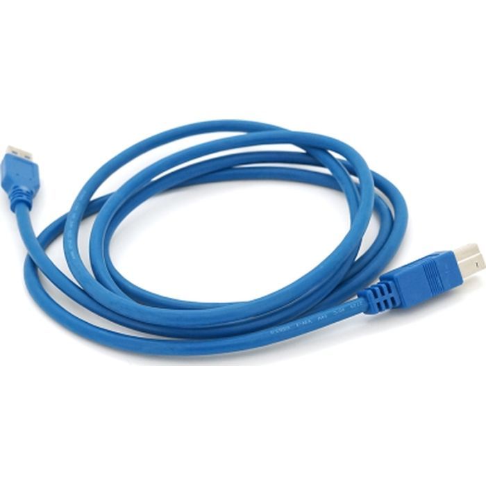 Кабель для принтера USB 3.0 AM/BM 1.8m blue Voltronic (YT-3.0AM\BM-1.8BL) изображение 2