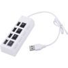 Концентратор Voltronic USB 2.0 to 4xUSB with switches white (YT-HWS4HS-W)