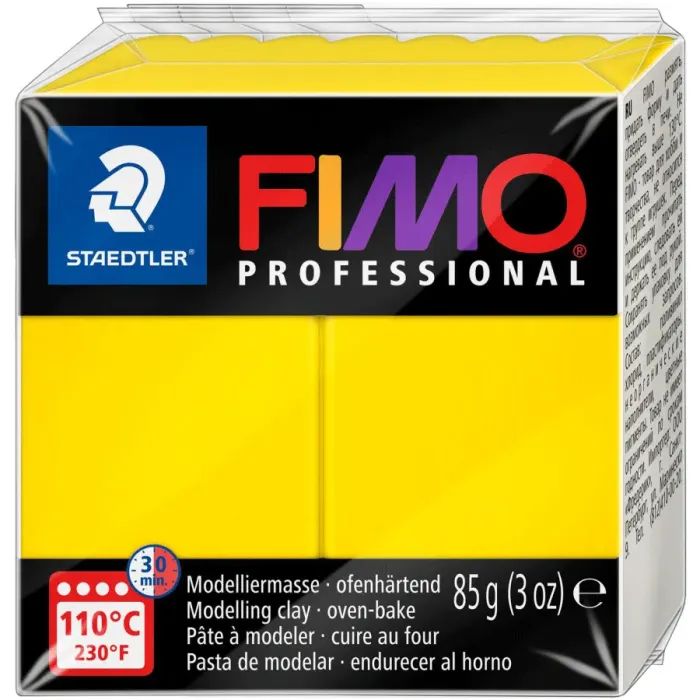 Пластика Fimo Professional, Жовта, 85г (4007817800102)