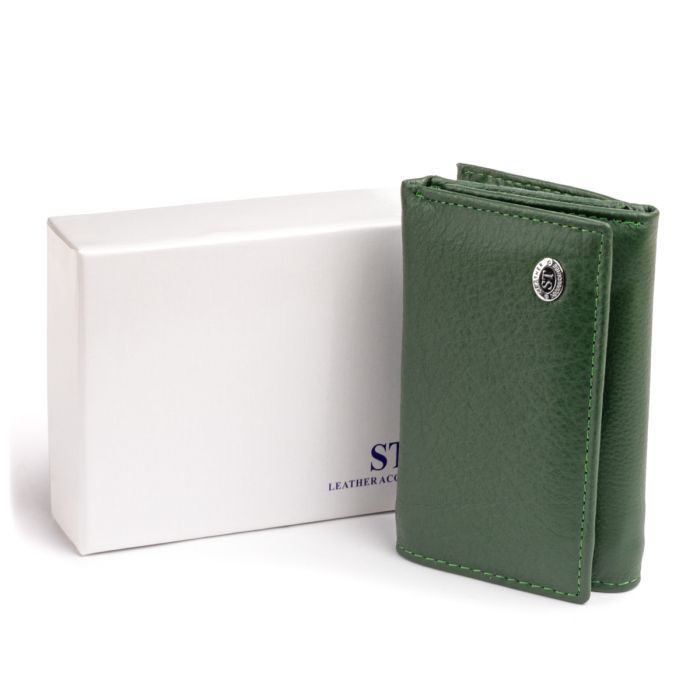 Гаманець ST Leather Зі шкіри унісекс Зелений (19332) зображення 6