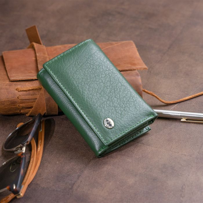 Гаманець ST Leather Зі шкіри унісекс Зелений (19332) зображення 9