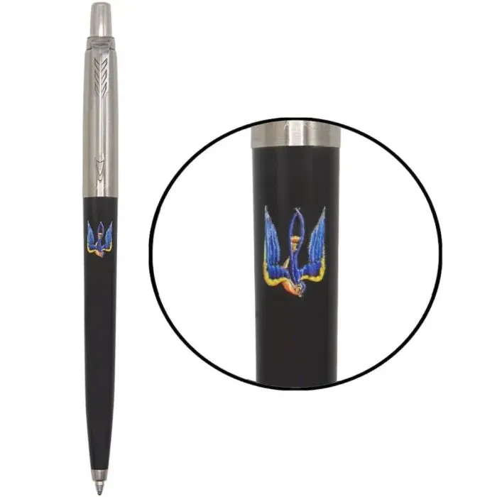 Ручка шариковая Parker JOTTER 17 Originals UKRAINE Black CT BP Трезубец-ласточка (15632_T1230u)
