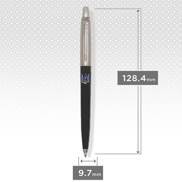 Ручка шариковая Parker JOTTER 17 Originals UKRAINE Black CT BP Трезубец-ласточка (15632_T1230u) изображение 2