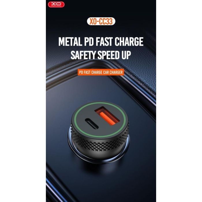 Зарядное устройство XO 1xUSB QC3.0 + 1xUSB-C PD18W black (CC33-BK) изображение 6