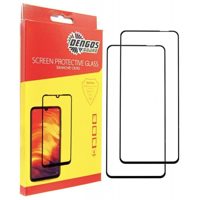 Стекло защитное Dengos Realme C71 Black 2 pcs (DG-TG2P-87)