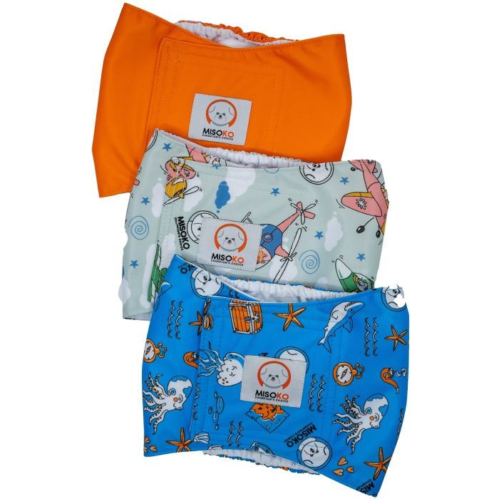 Подгузники для животных MISOKO&CO многоразовые для кобелей, M 3 шт. Вояж (HAINMSK63976RIN)