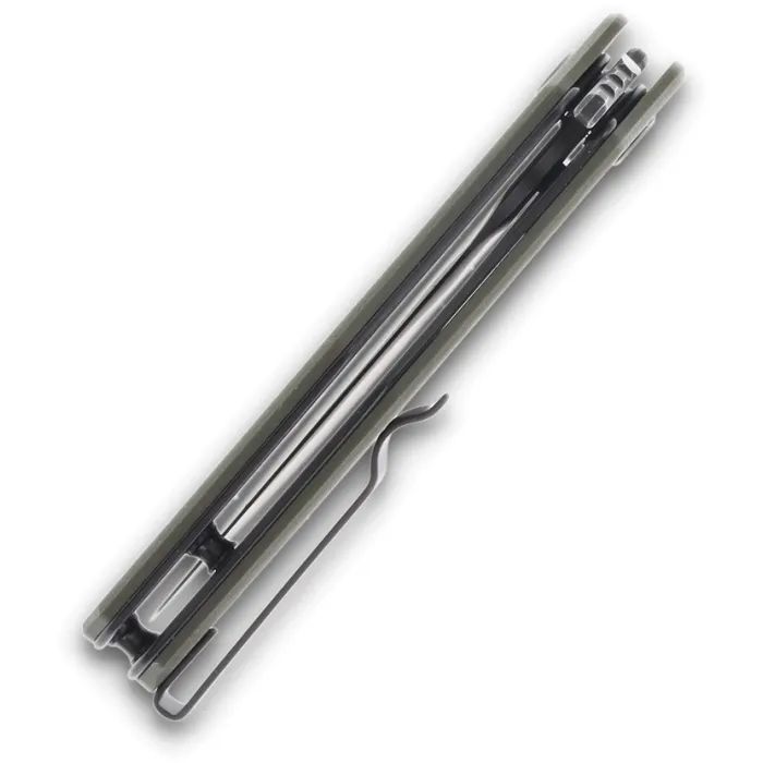 Нож Hightron Mini Ventura, D2, G10, зелений, сталевий stonewash клинок (HK05GRNS) изображение 9