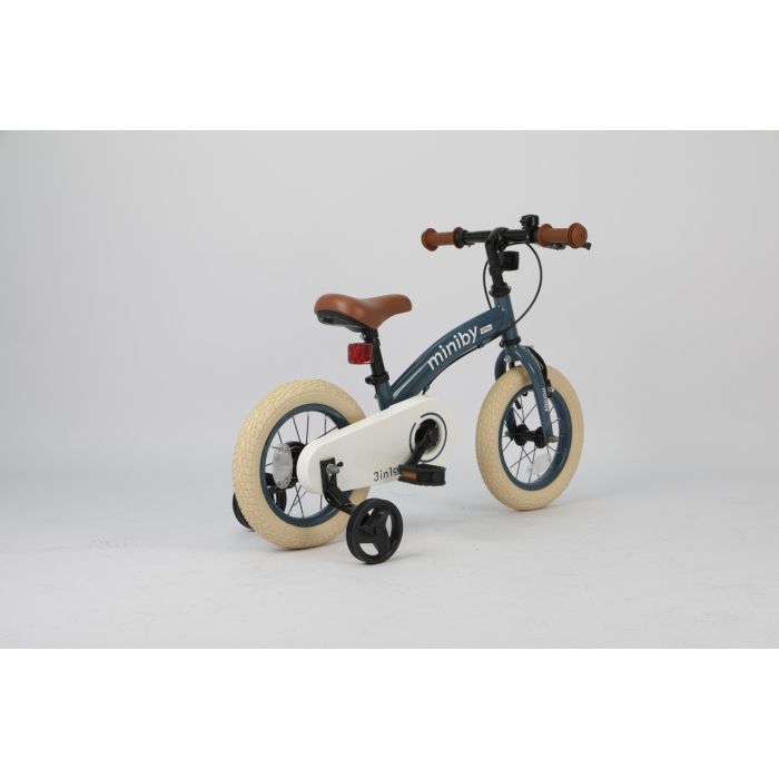 Дитячий велосипед QPlay Miniby 3 в1, біговел 12",Grey-Green (CB02MiniBy12Grey-Green) зображення 5