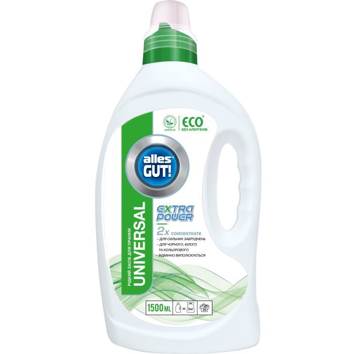 Гель для прання Alles GUT! Eco Universal Extra Power 1.5 л (4820189880462)