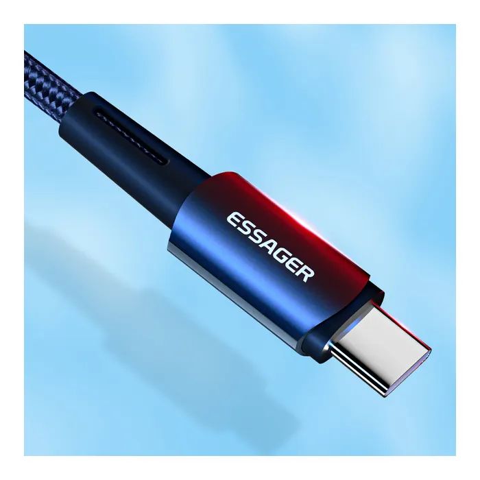 Дата кабель USB 2.0 AM to USB-C 3.0m 7A black Essager (EXCT-XCC01) зображення 7